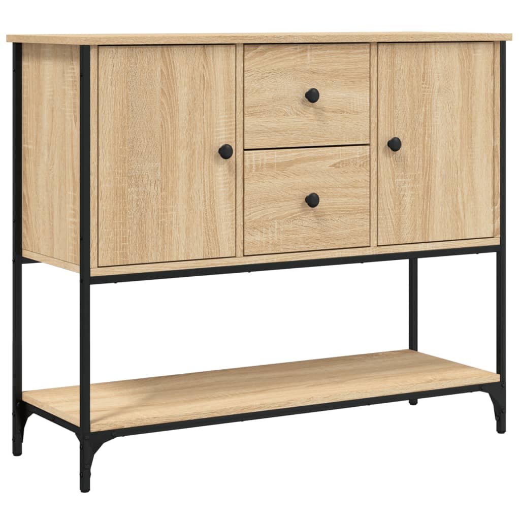 Credenza Rovere Sonoma 100x36x85 cm in Legno Multistrato - homemem39