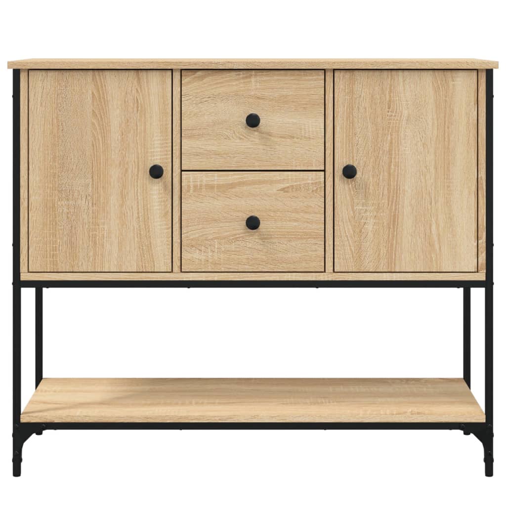 Credenza Rovere Sonoma 100x36x85 cm in Legno Multistrato - homemem39