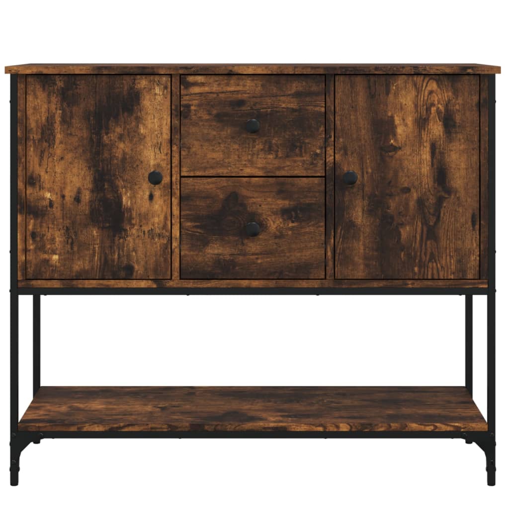 Credenza Rovere Fumo 100x36x85 cm in Legno Multistrato - homemem39