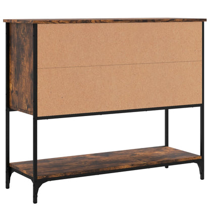 Credenza Rovere Fumo 100x36x85 cm in Legno Multistrato - homemem39