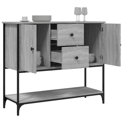 Credenza Grigio Sonoma 100x36x85 cm in Legno Multistrato - homemem39