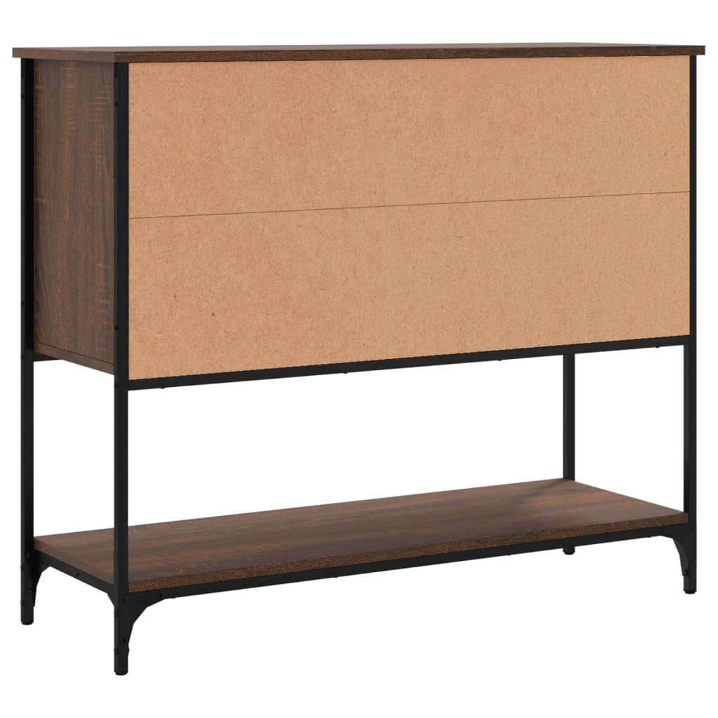 Credenza Rovere Marrone 100x36x85 cm in Legno Multistrato - homemem39