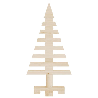 Albero di Natale Decorativo in Legno 60 cm Legno Massello Pino - homemem39