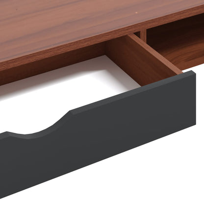 Scrivania con Cassetto Marrone 110x50x75 cm Legno Multistrato - homemem39