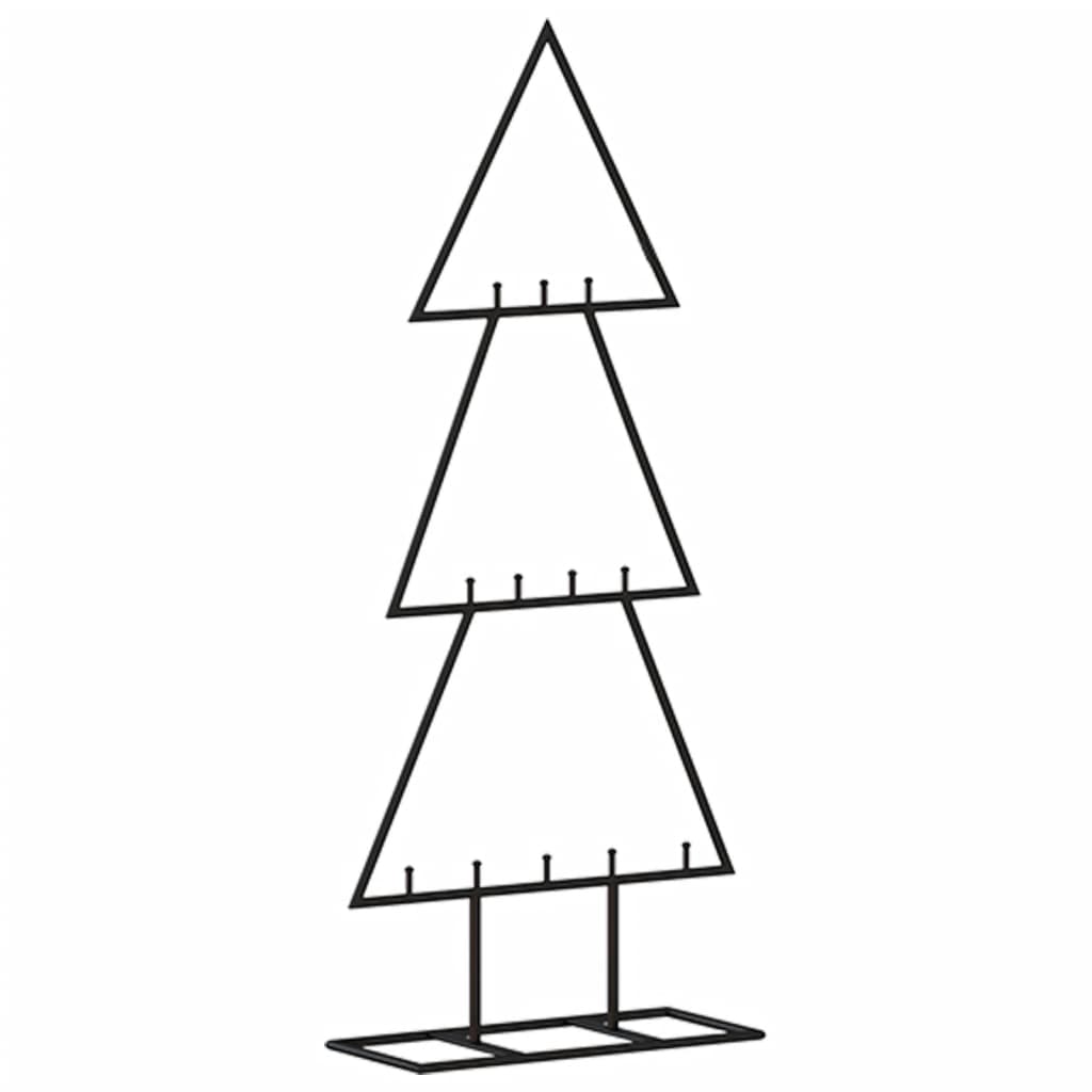 Albero di Natale Decorativo in Metallo Nero 60 cm - homemem39