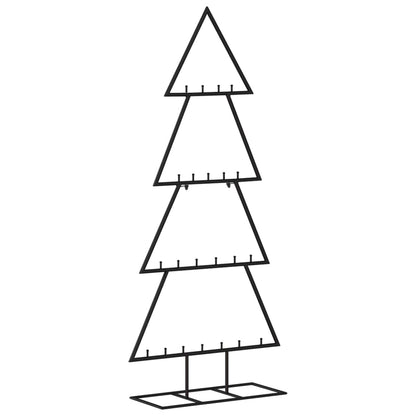 Albero di Natale Decorativo in Metallo Nero 125 cm - homemem39