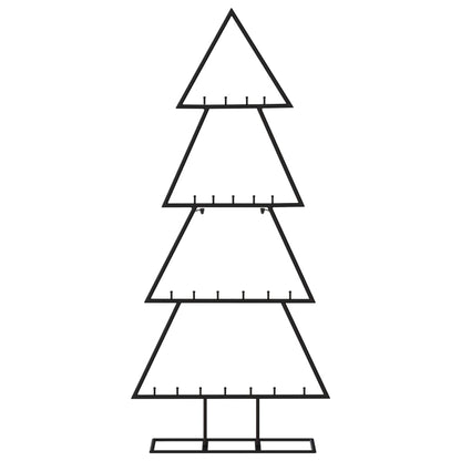 Albero di Natale Decorativo in Metallo Nero 125 cm - homemem39