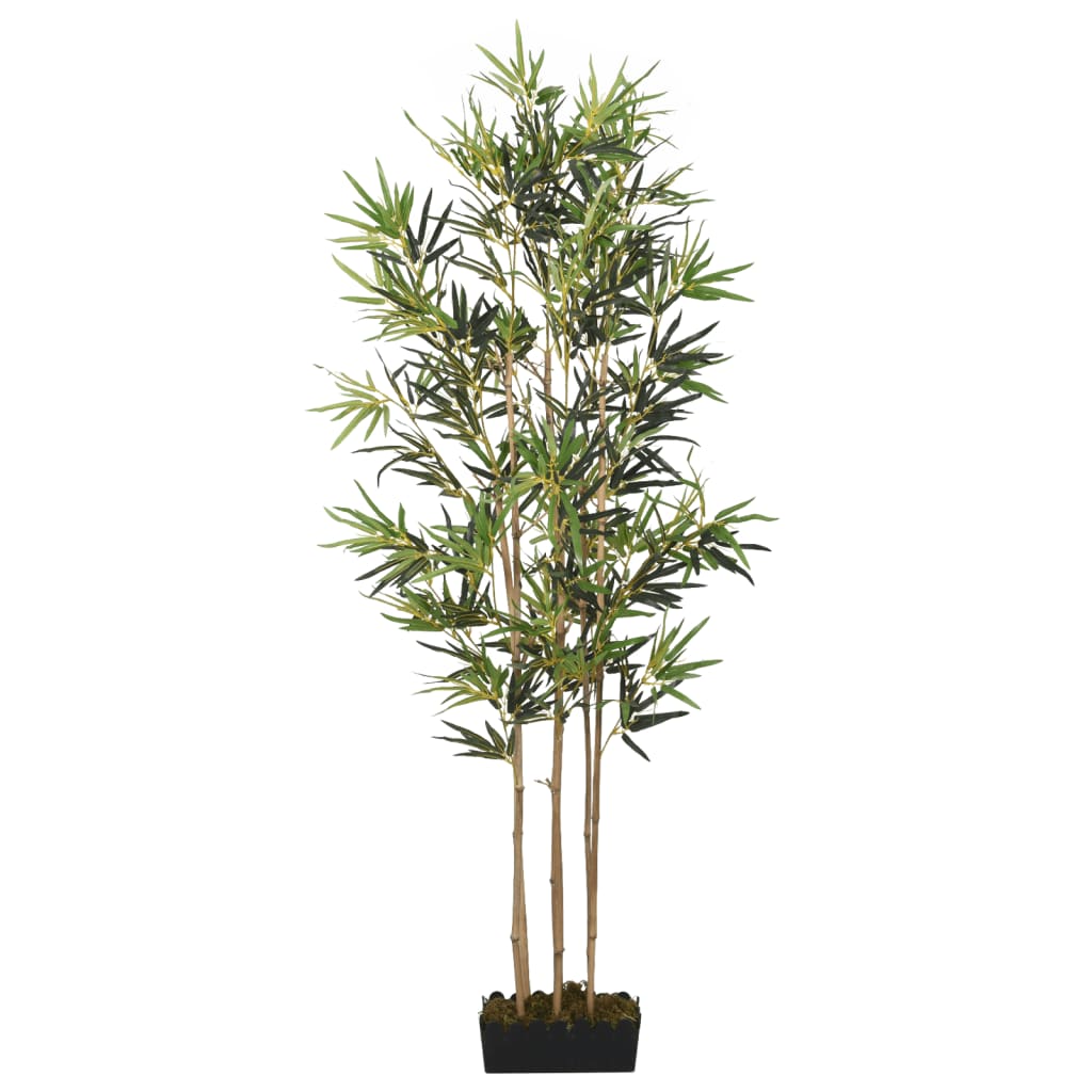 Albero Bambù Artificiale 552 Foglie 120 cm Verde - homemem39