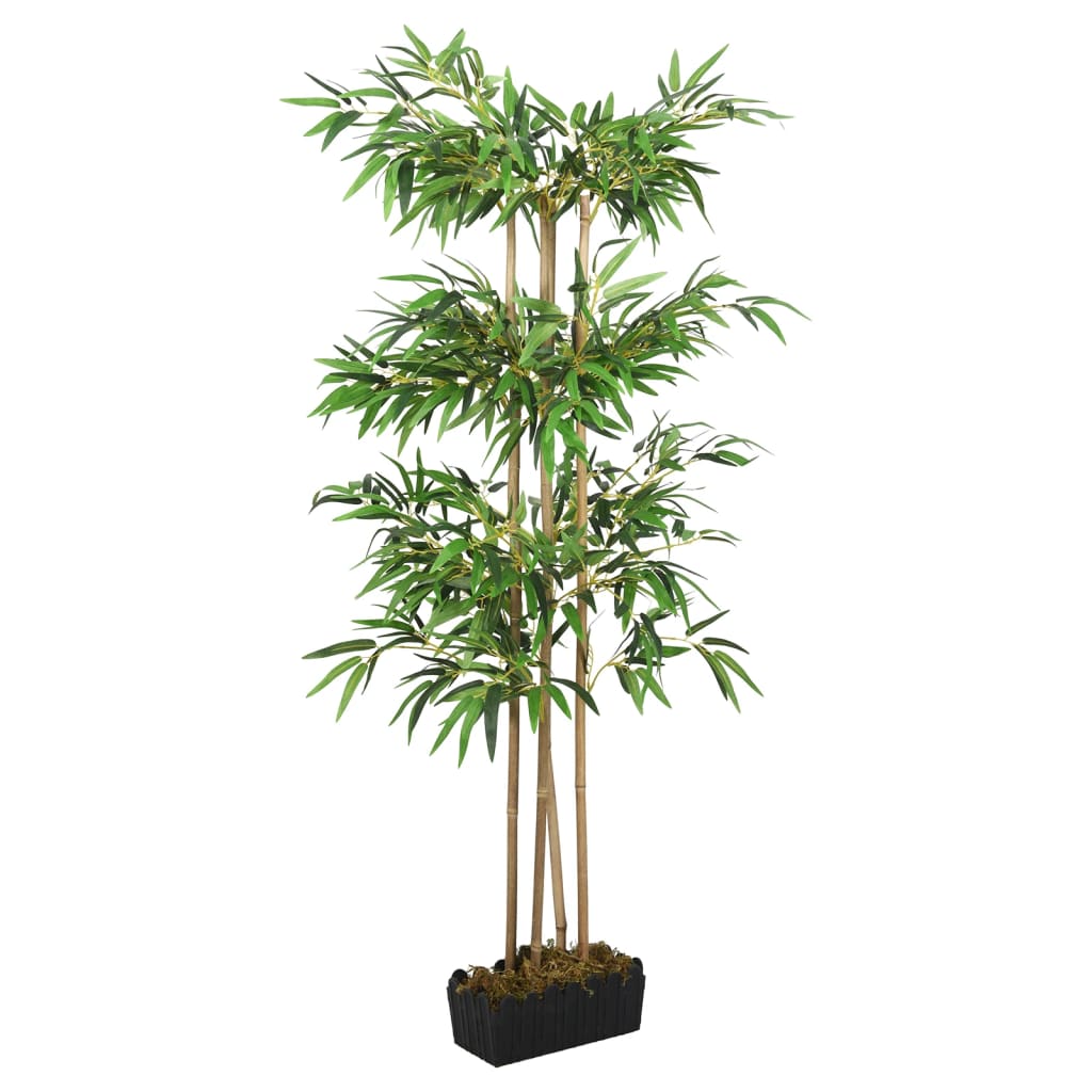 Albero Bambù Artificiale 760 Foglie 120 cm Verde - homemem39