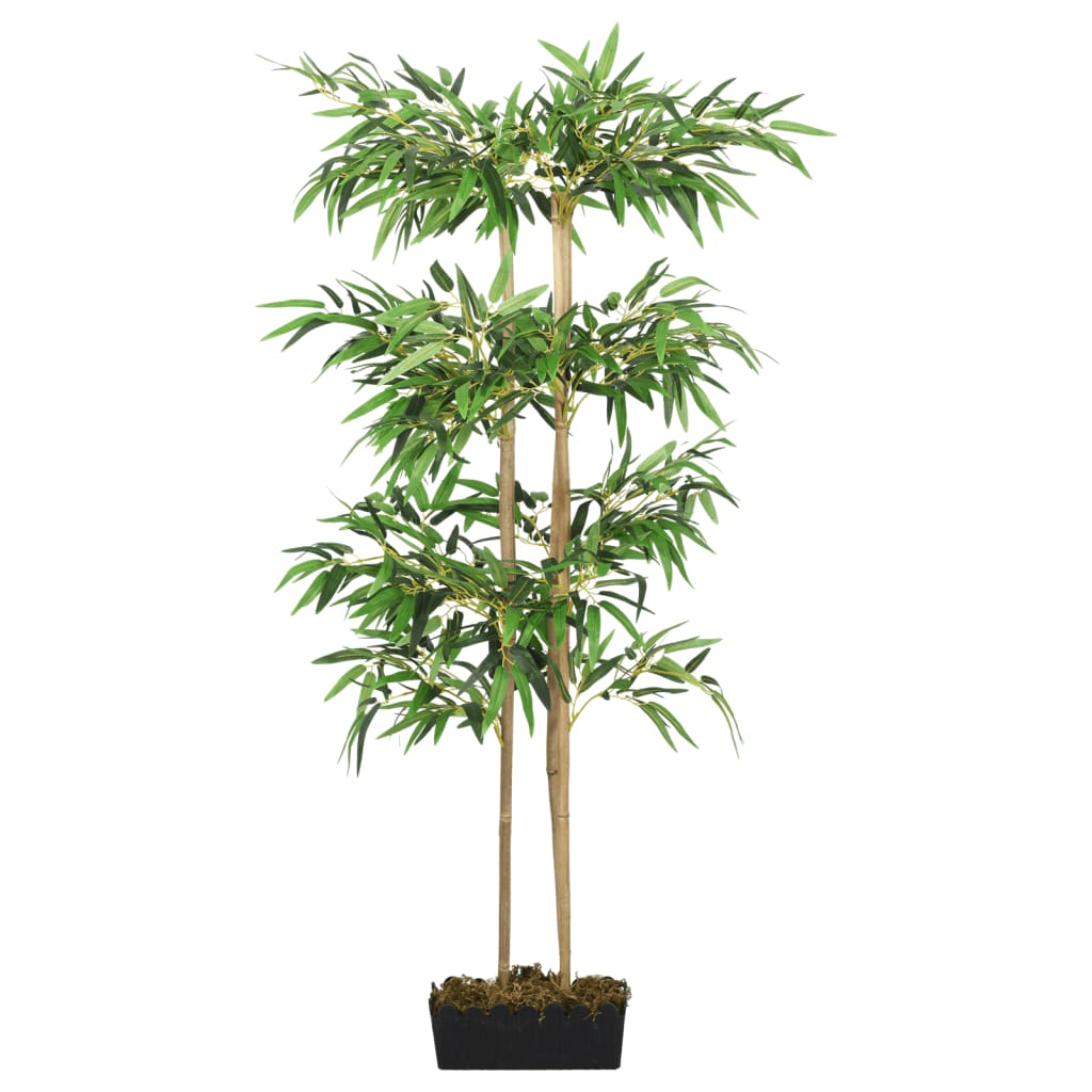 Albero Bambù Artificiale 760 Foglie 120 cm Verde - homemem39