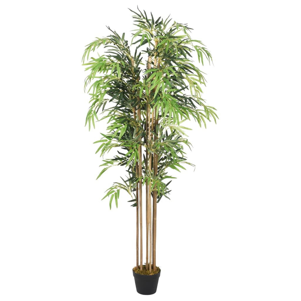 Albero Bambù Artificiale 730 Foglie 120 cm Verde - homemem39