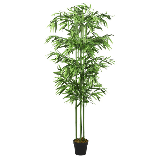 Albero Bambù Artificiale 384 Foglie 120 cm Verde - homemem39