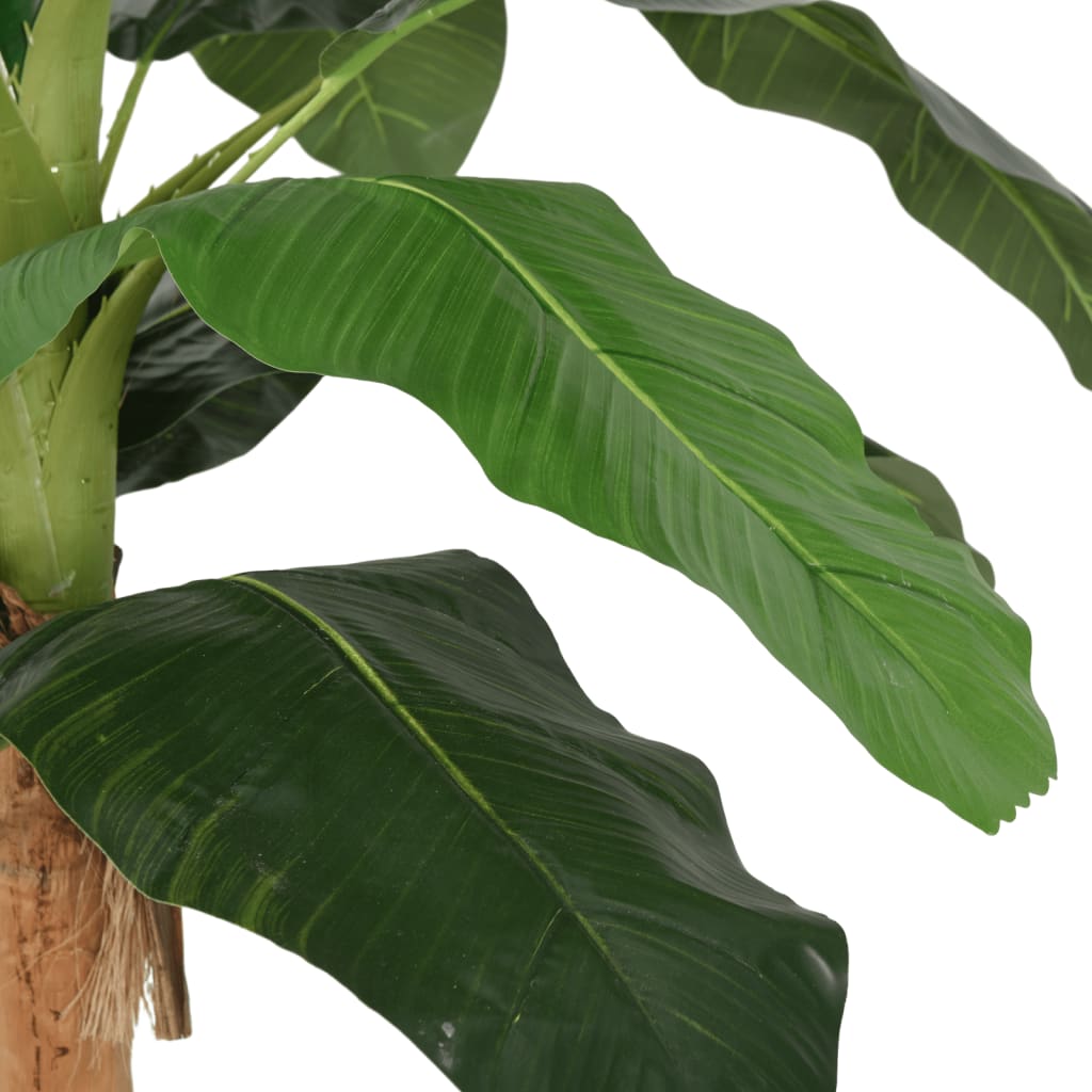 Albero di Banano Artificiale 9 Foglie 120 cm Verde - homemem39