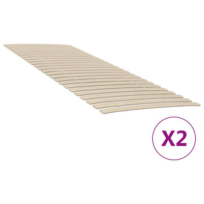 Reti a Doghe con 48 Doghe 2 pz 70x200 cm - homemem39