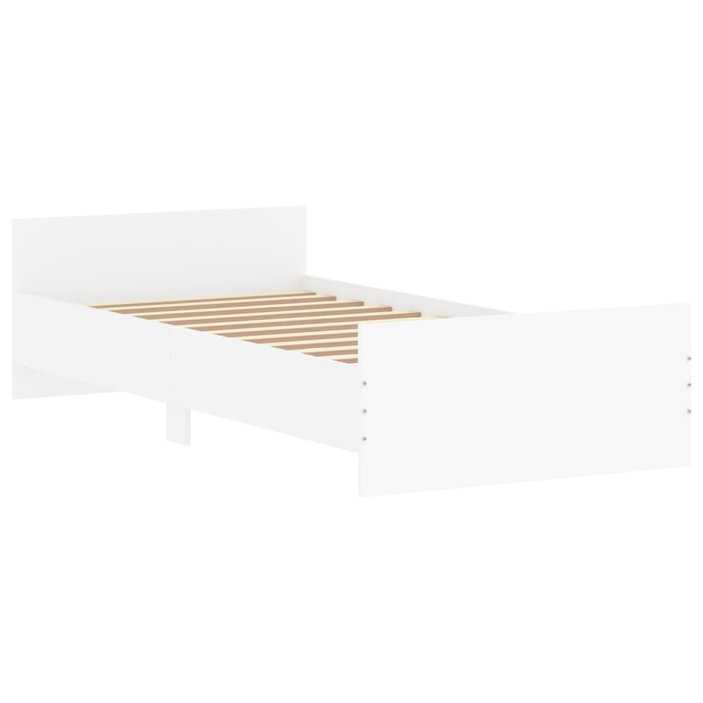 Giroletto Bianco 90x200 cm in Legno Multistrato - homemem39