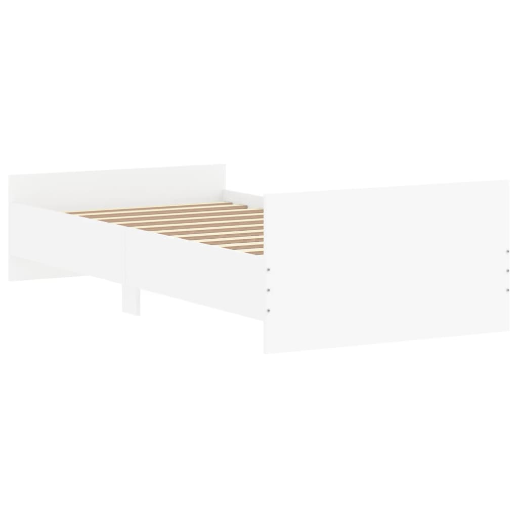 Giroletto Bianco 90x200 cm in Legno Multistrato - homemem39