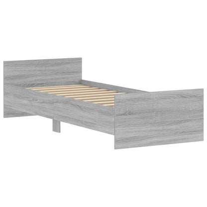 Giroletto Grigio Sonoma 75x190cm Small Single Legno Multistrato - homemem39