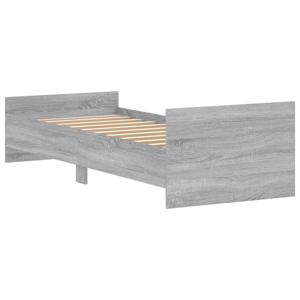 Giroletto Grigio Sonoma 75x190cm Small Single Legno Multistrato - homemem39