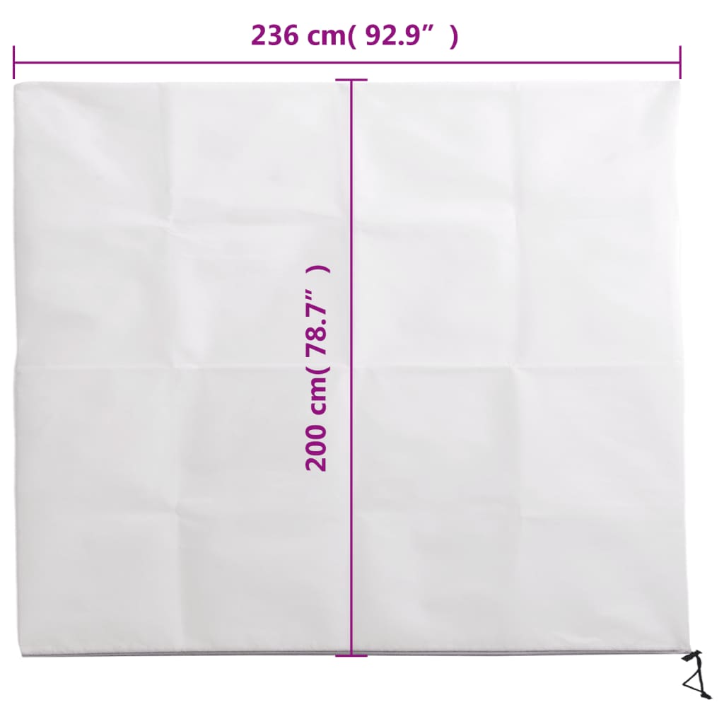 Copertura con Cerniera per Piante 2pz 70 g/m² 2,36x2 m - homemem39