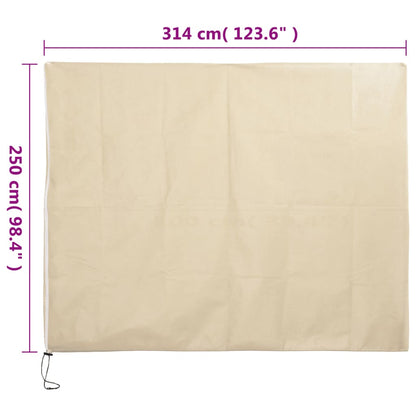 Copertura con Cerniera per Piante 70 g/m² 3,14x2,5 m - homemem39