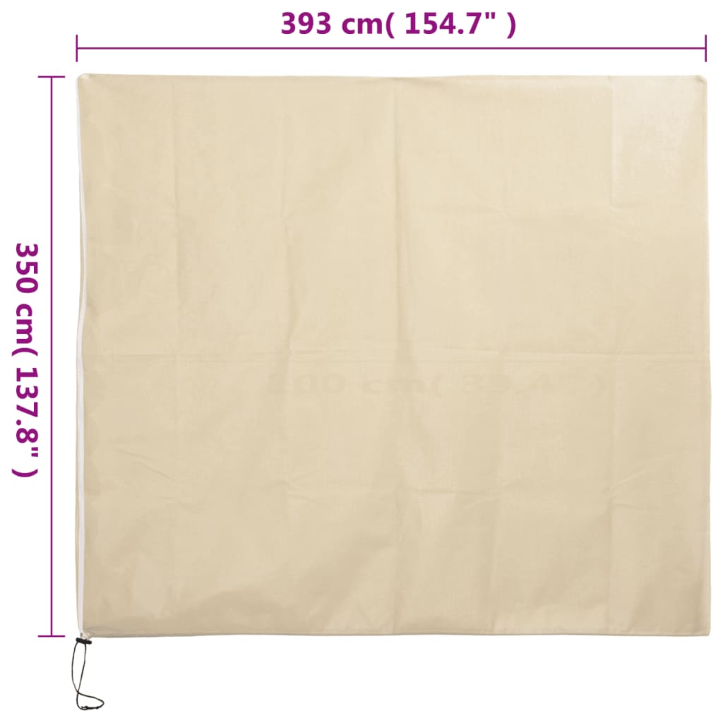 Copertura con Cerniera per Piante 70 g/m² 3,93x3,5 m - homemem39