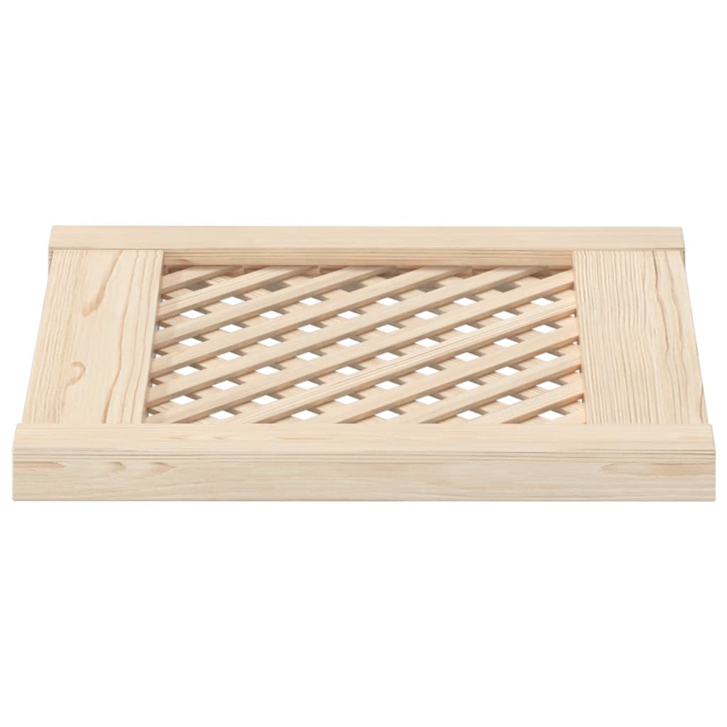 Ante con Design a Reticolo 2 pz 39,5x39,5 cm in Legno di Pino - homemem39