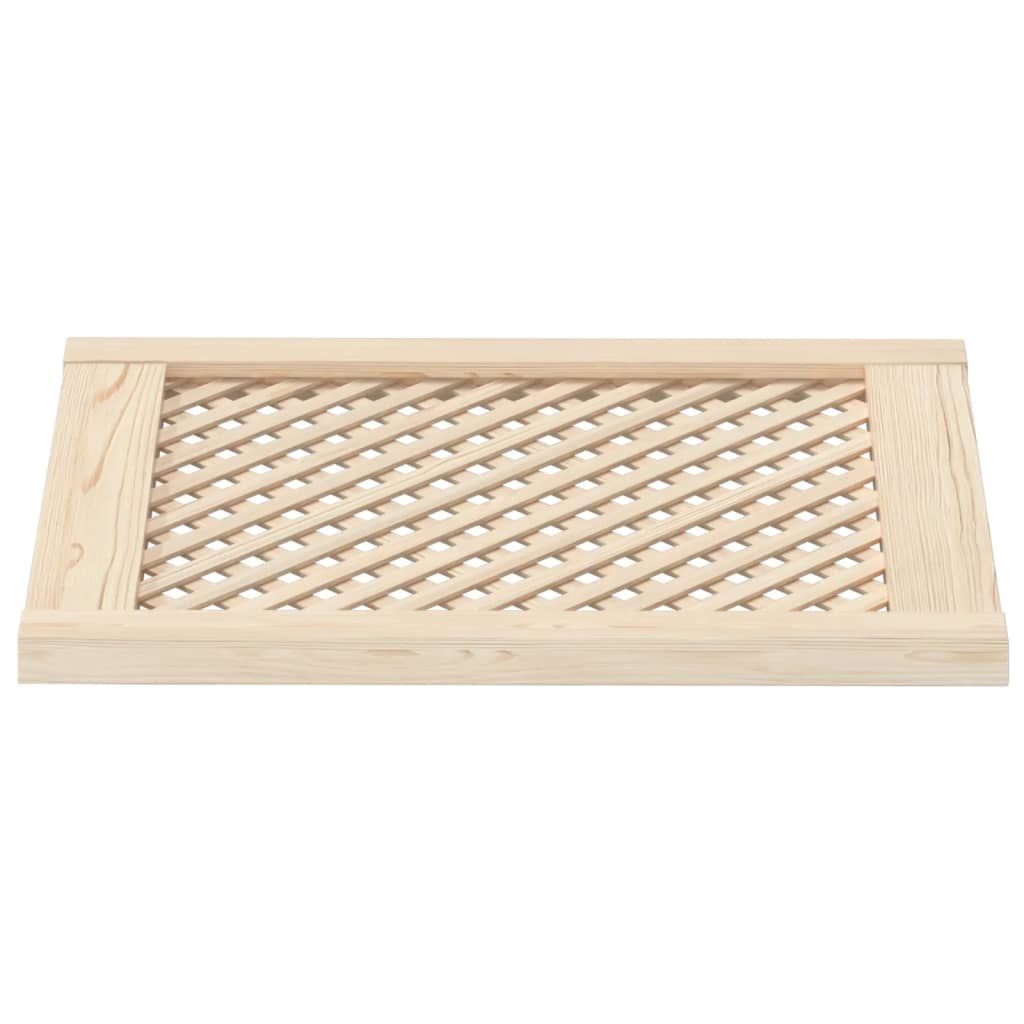 Ante con Design a Reticolo 2 pz 49,5x61,5 cm in Legno di Pino - homemem39