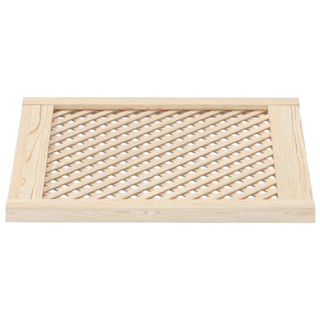 Ante con Design a Reticolo 2 pz 59,5x61,5 cm in Legno di Pino - homemem39