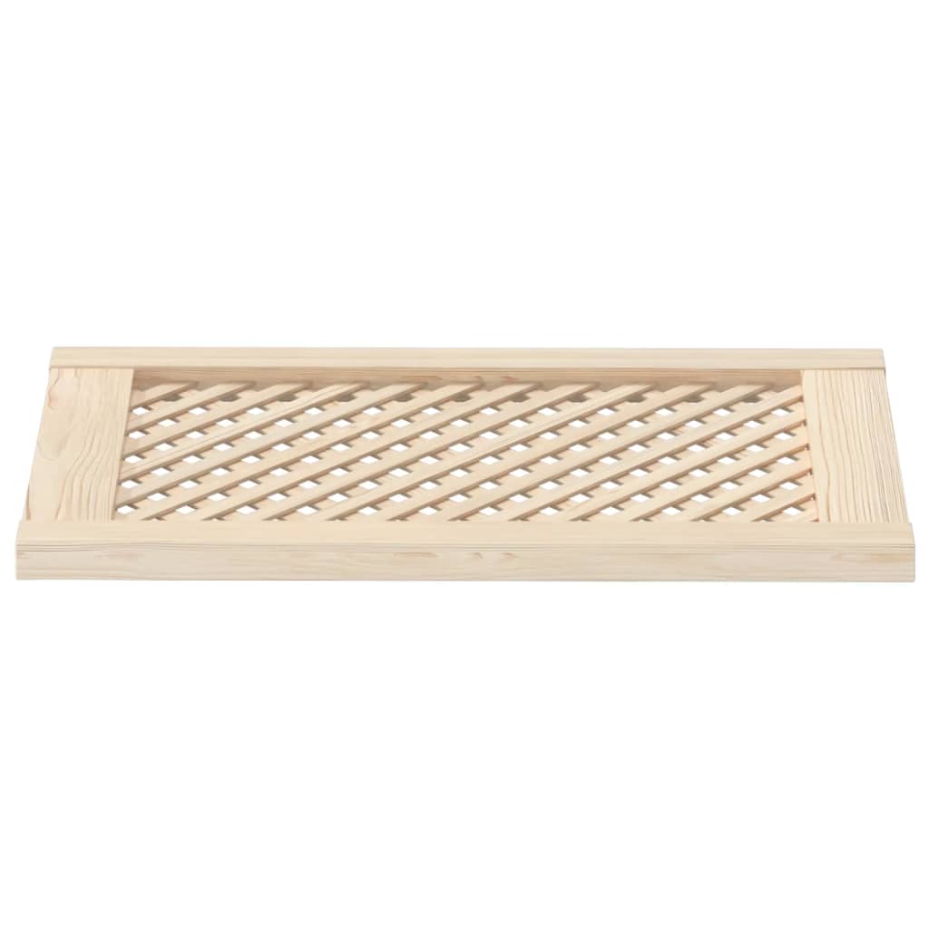 Ante con Design a Reticolo 2 pz 39,5x69 cm in Legno di Pino - homemem39