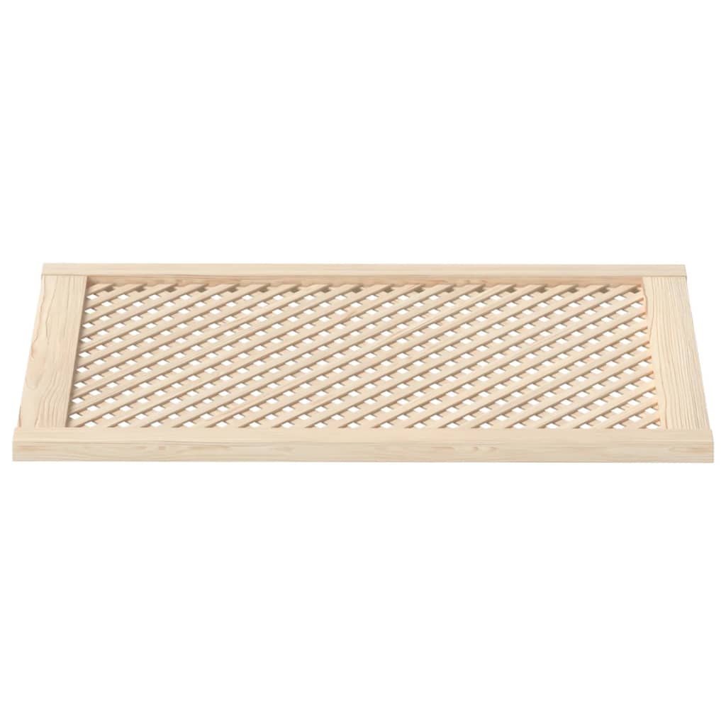 Ante con Design a Reticolo 2 pz 59,5x99 cm in Legno di Pino - homemem39