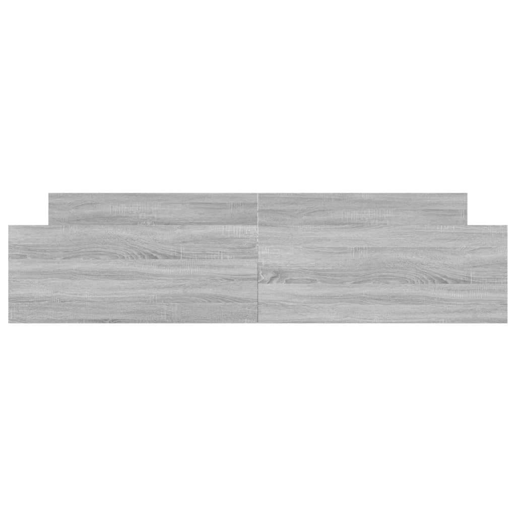 Giroletto con Testiera e Pediera Grigio Sonoma 200x200 cm - homemem39