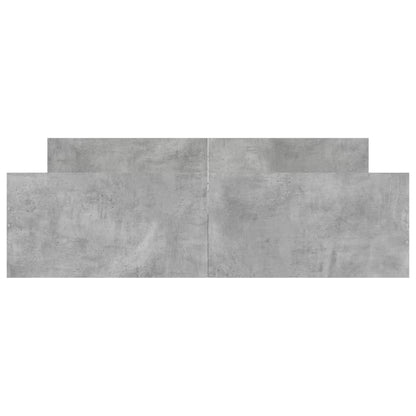 Giroletto con Testiera e Pediera Grigio Cemento 160x200 cm - homemem39