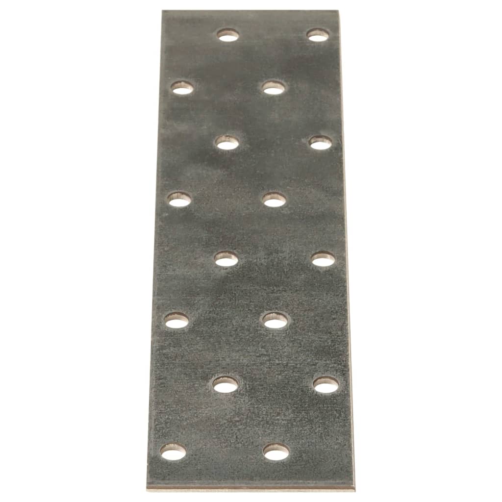 Piastre Forate 60 pz 2 mm 160x40 mm Acciaio Zincato - homemem39