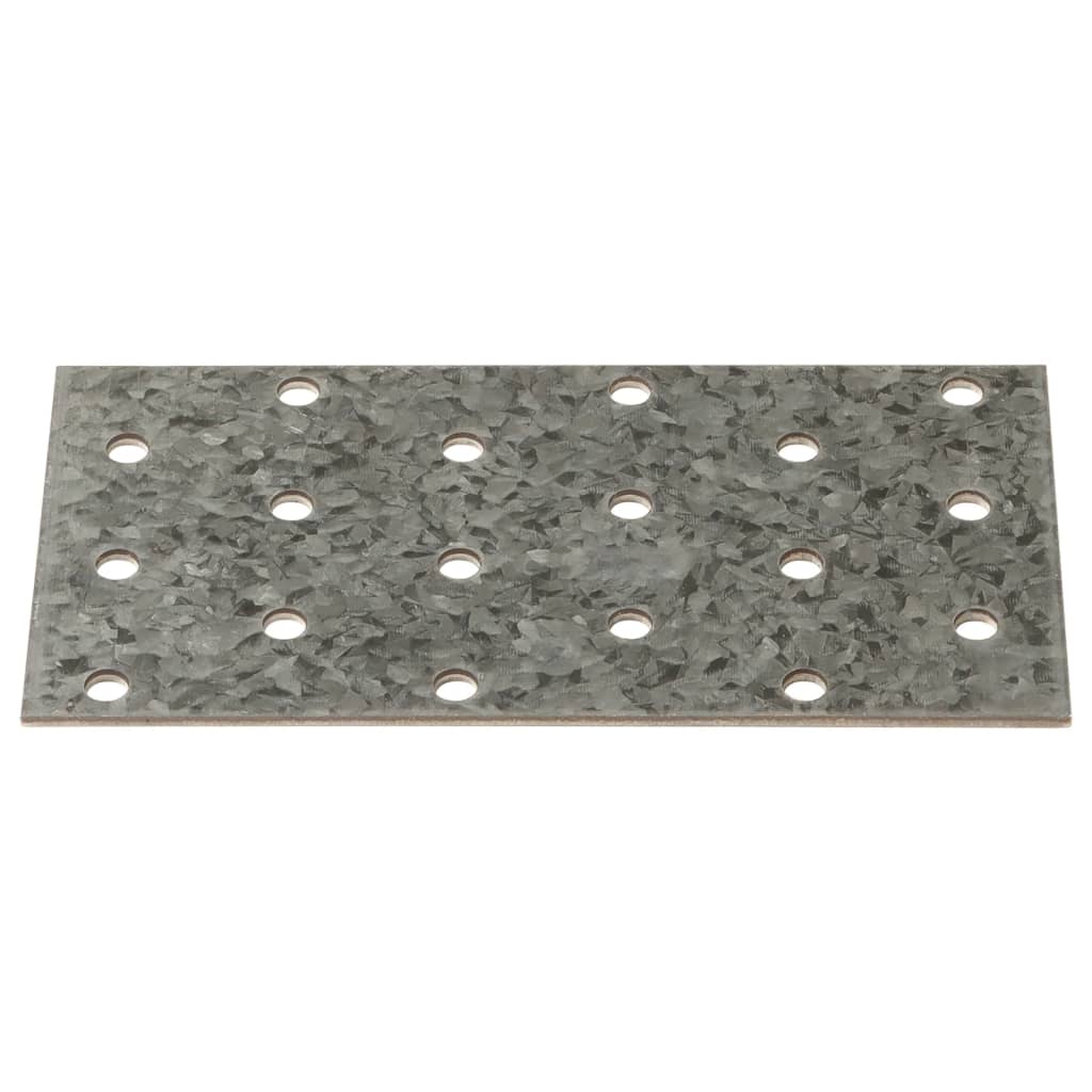 Piastre Forate 40 pz 2 mm 120x60 mm Acciaio Zincato - homemem39