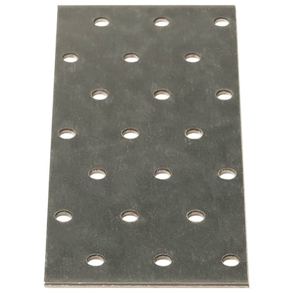 Piastre Forate 40 pz 2 mm 140x60 mm Acciaio Zincato - homemem39