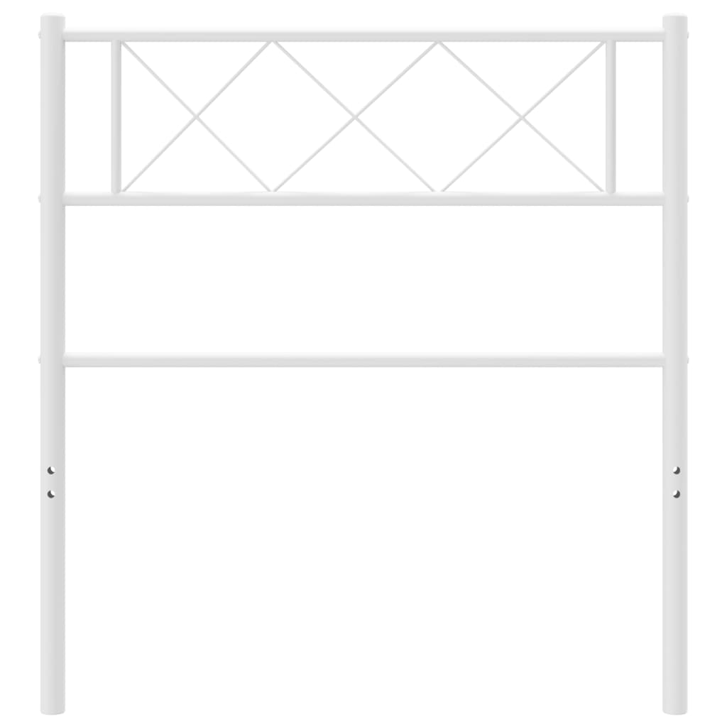 Testiera in Metallo Bianco 107 cm - homemem39