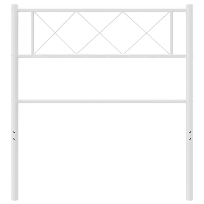 Testiera in Metallo Bianco 107 cm - homemem39