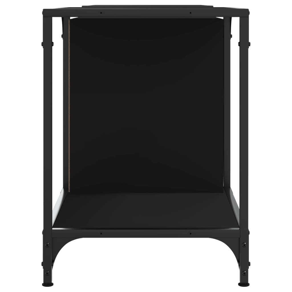 Mobile Porta TV Nero 153x37x50 cm in Legno Multistrato - homemem39