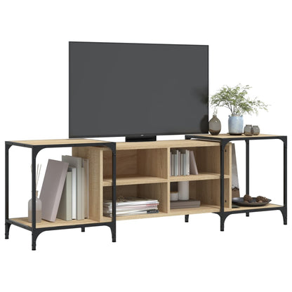 Mobile Porta TV Rovere Sonoma 155x37x50 cm in Legno Multistrato - homemem39