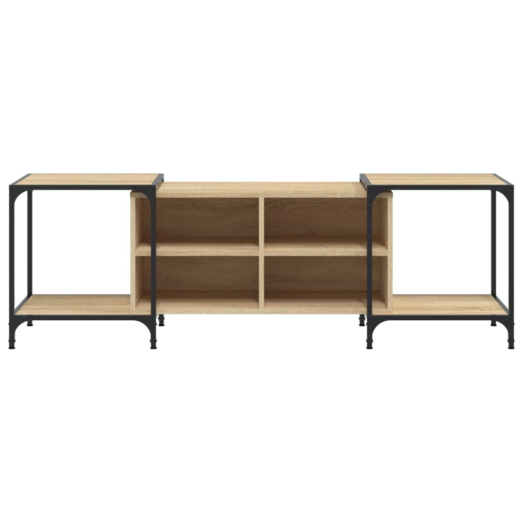 Mobile Porta TV Rovere Sonoma 155x37x50 cm in Legno Multistrato - homemem39