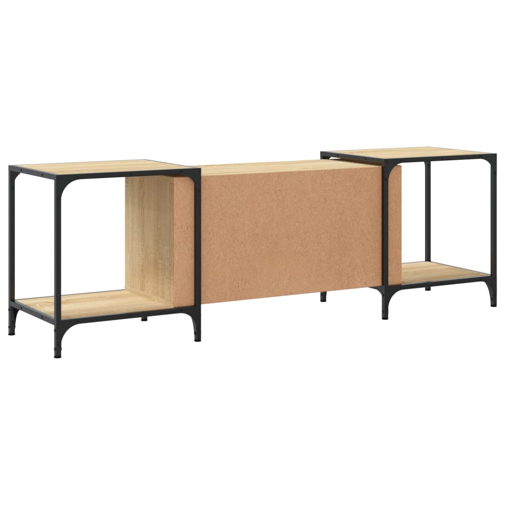 Mobile Porta TV Rovere Sonoma 155x37x50 cm in Legno Multistrato - homemem39