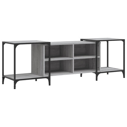 Mobile Porta TV Grigio Sonoma 153x37x50 cm in Legno Multistrato - homemem39