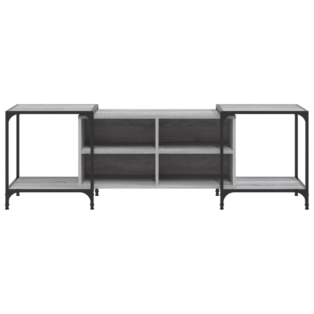 Mobile Porta TV Grigio Sonoma 153x37x50 cm in Legno Multistrato - homemem39