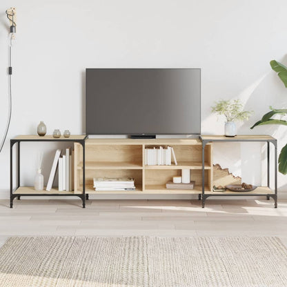 Mobile Porta TV Rovere Sonoma 203x37x50 cm in Legno Multistrato - homemem39