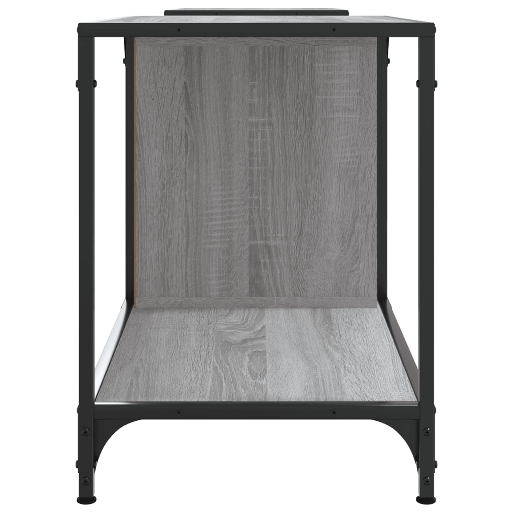 Mobile Porta TV Grigio Sonoma 203x37x50 cm in Legno Multistrato - homemem39