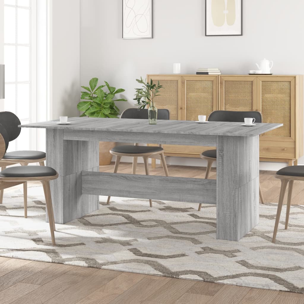 Tavolo da Pranzo Grigio Sonoma 180x90x76 cm Legno Multistrato - homemem39