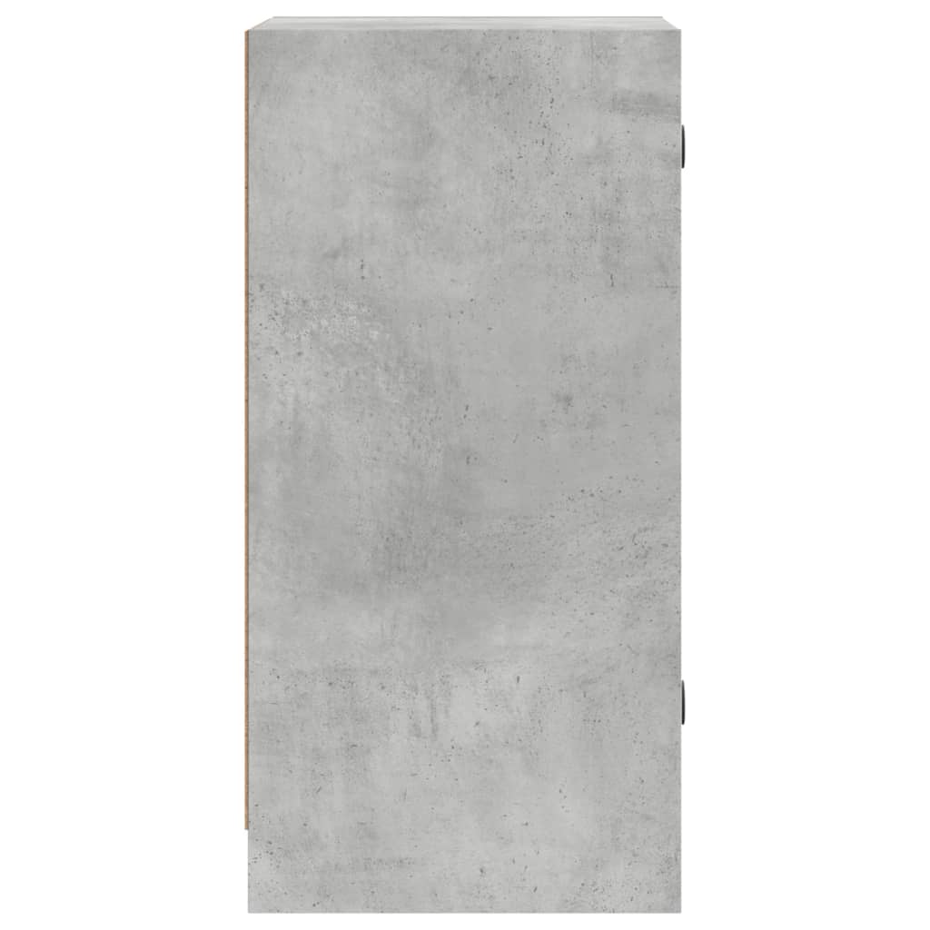 Mobile con Ante in Vetro Grigio Cemento 35x37x75,5 cm - homemem39