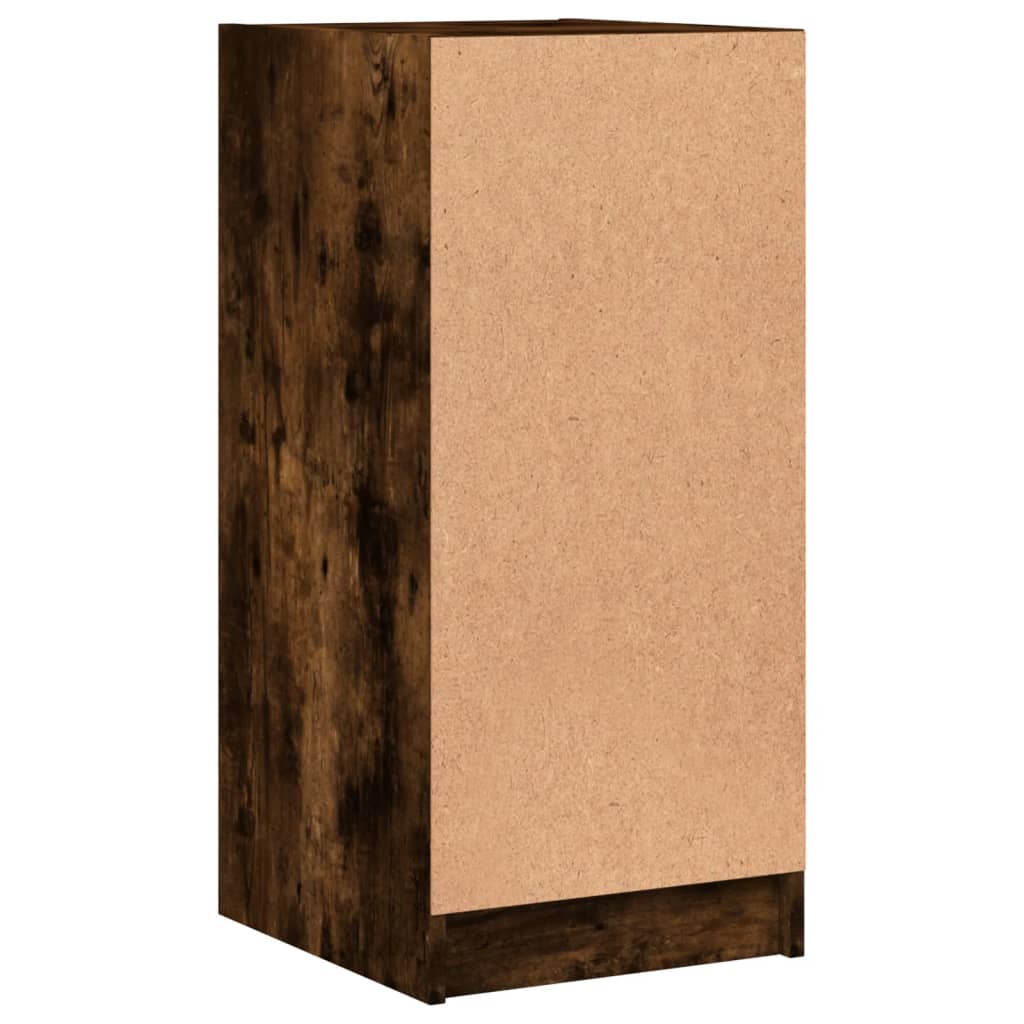 Mobile con Ante in Vetro Rovere Fumo 35x37x75,5 cm - homemem39