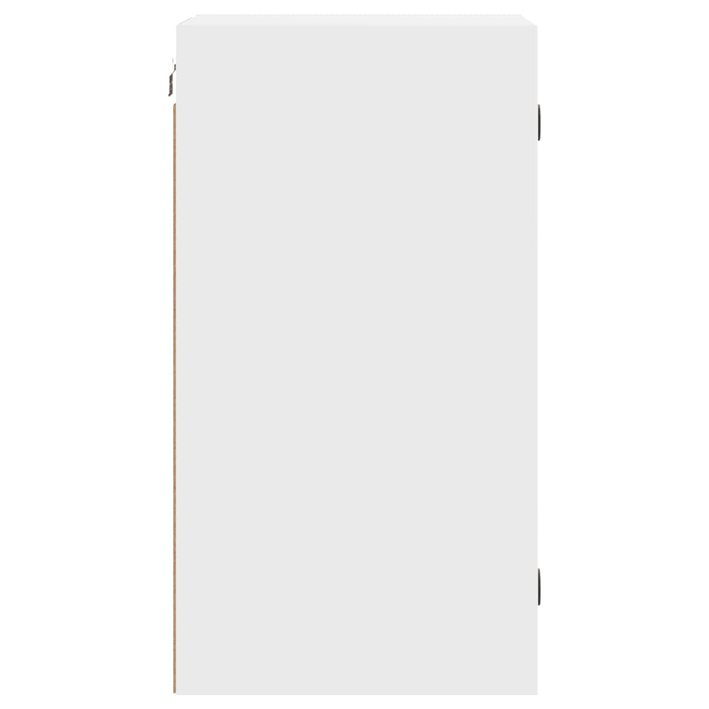 Mobile a Muro con Ante in Vetro Bianco 35x37x68,5 cm - homemem39