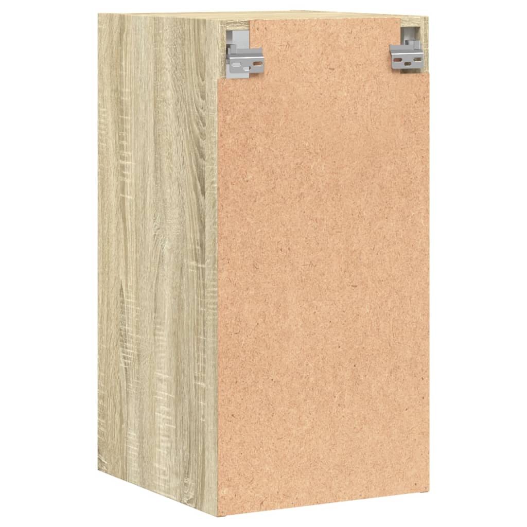 Mobile a Muro con Ante in Vetro Rovere Sonoma 35x37x68,5 cm - homemem39